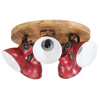 Plafondlamp 25 W E27 50x50x25 cm verweerd rood 2
