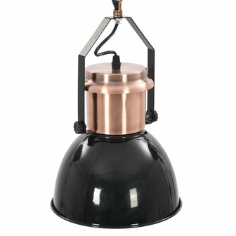 Plafondlampen 2 st rond E27 zwart 10