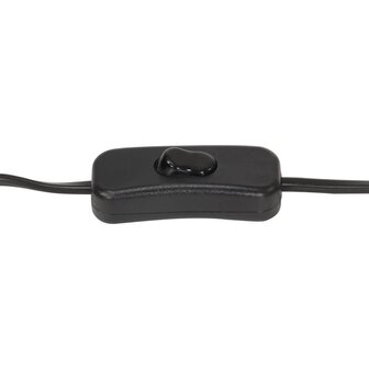 Vloerlamp driepoot 97 cm massief mangohout zwart 12
