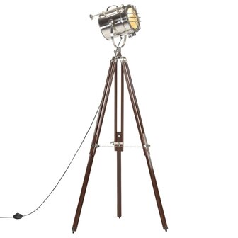 Vloerlamp driepoot 180 cm massief mangohout     1
