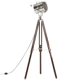 Vloerlamp driepoot 180 cm massief mangohout     2
