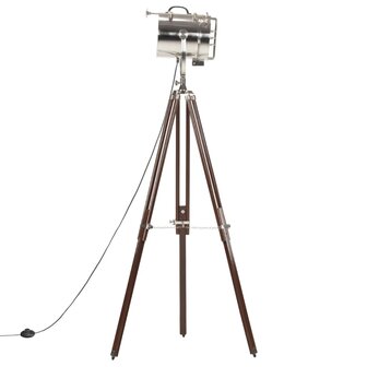 Vloerlamp driepoot 180 cm massief mangohout     4