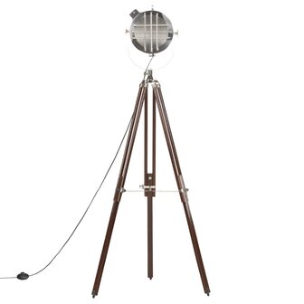 Vloerlamp driepoot 180 cm massief mangohout     5