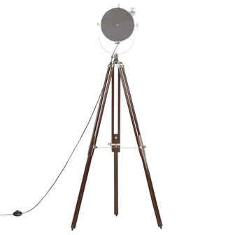 Vloerlamp driepoot 180 cm massief mangohout     6