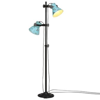 Vloerlamp 25 W E27 25x25x90/160 cm verweerd blauw 1