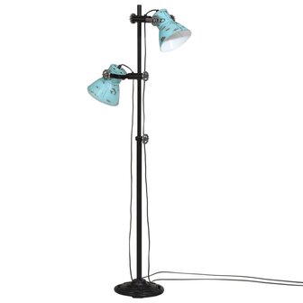 Vloerlamp 25 W E27 25x25x90/160 cm verweerd blauw 2