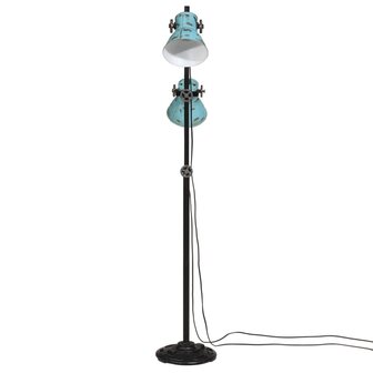 Vloerlamp 25 W E27 25x25x90/160 cm verweerd blauw 3