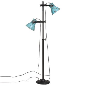 Vloerlamp 25 W E27 25x25x90/160 cm verweerd blauw 4