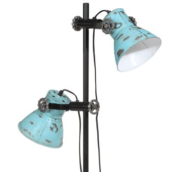 Vloerlamp 25 W E27 25x25x90/160 cm verweerd blauw 9