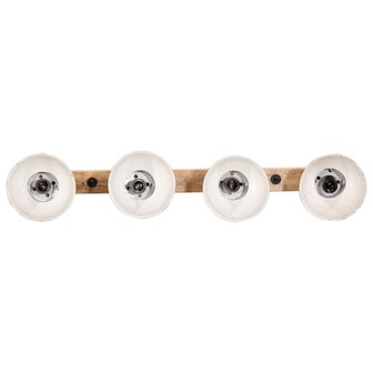 Wandlamp 25 W E27 90x25 cm verweerd rood 3