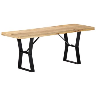 Bankje 110 cm massief mangohout 10