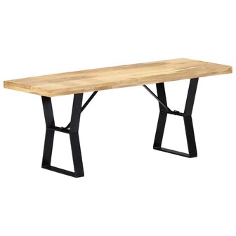 Bankje 110 cm massief mangohout 12
