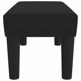 Bankje 70x30x30 cm stof zwart 4