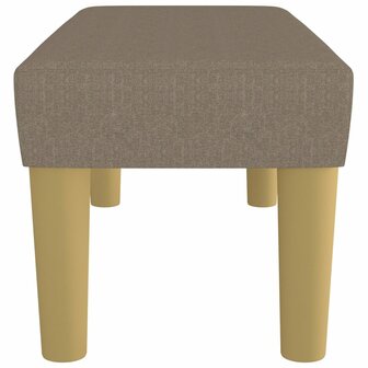 Bankje 70x30x30 cm stof taupe 4