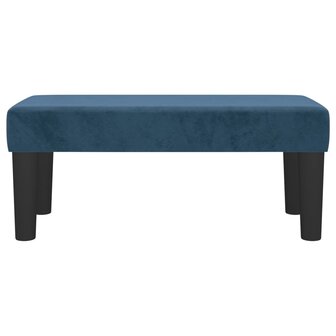 Bankje 70x30x30 cm fluweel donkerblauw 3