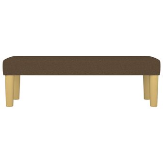 Bankje 100x30x30 cm stof donkerbruin 3