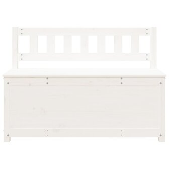 Bankje 110x41x76,5 cm massief grenenhout wit 5