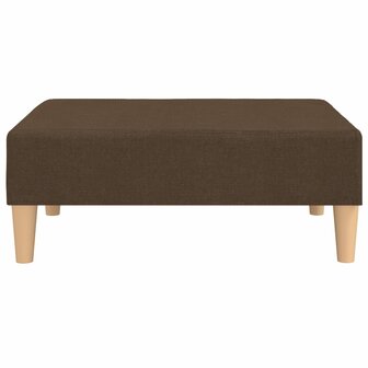 Voetenbank 78x56x32 cm stof bruin 3