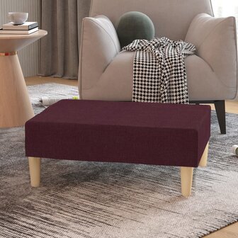 Voetenbank 78x56x32 cm stof paars 1