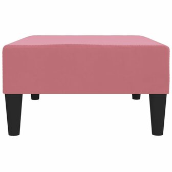 Voetenbank 78x56x32 cm fluweel roze 4