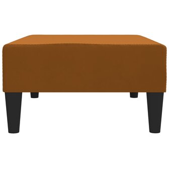 Voetenbank 78x56x32 cm fluweel bruin 4