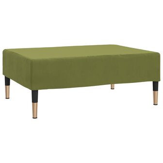 Voetenbank 78x56x32 cm fluweel lichtgroen 2