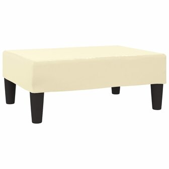 Voetenbank 78x56x32 cm kunstleer cr&egrave;mekleurig  2