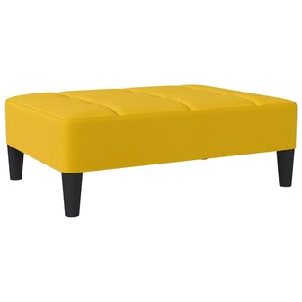 Voetenbank 78x56x32 cm fluweel geel 2