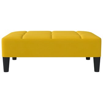 Voetenbank 78x56x32 cm fluweel geel 3