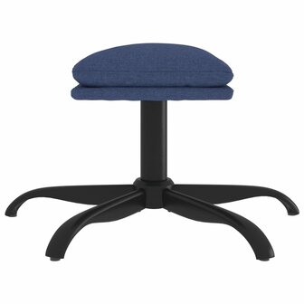 Voetenbank 60x60x36 cm stof blauw 4