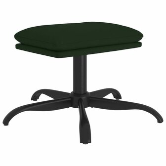 Voetenbank 60x60x36 cm fluweel donkergroen 2