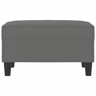 Voetenbank 70x55x41 cm microvezelstof donkergrijs 3