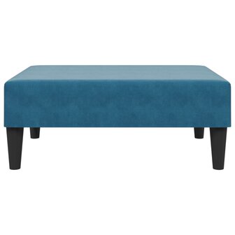 Voetenbank 77x55x31 cm fluweel blauw 4