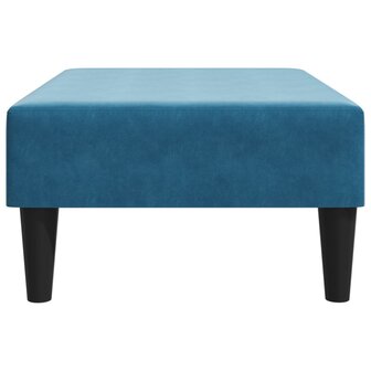 Voetenbank 77x55x31 cm fluweel blauw 5
