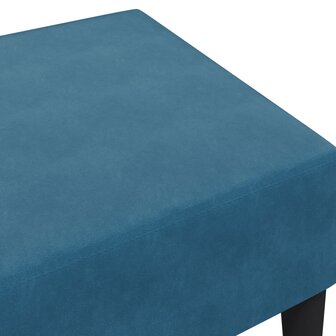 Voetenbank 77x55x31 cm fluweel blauw 6