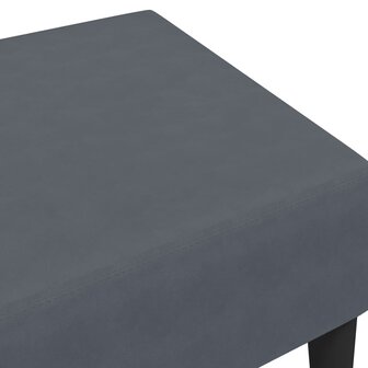 Voetenbank 77x55x31 cm fluweel donkergrijs 6