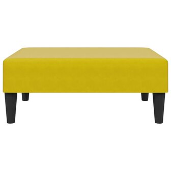 Voetenbank 77x55x31 cm fluweel geel 4