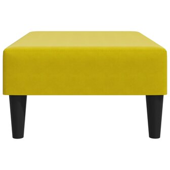 Voetenbank 77x55x31 cm fluweel geel 5