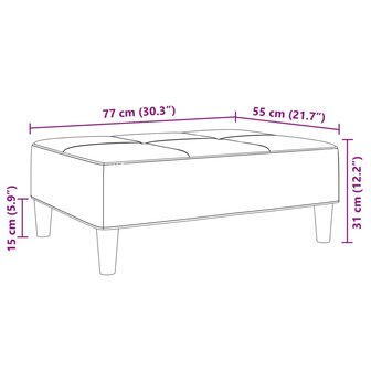 Voetenbank patchwork 77x55x31 cm stof 10