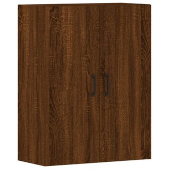 Hangkasten 2 st bewerkt hout bruin eikenkleur 6