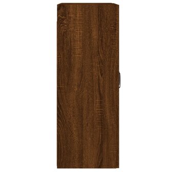 Hangkasten 2 st bewerkt hout bruin eikenkleur 8
