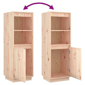 Hoge kast 37x34x110 cm massief grenenhout 7