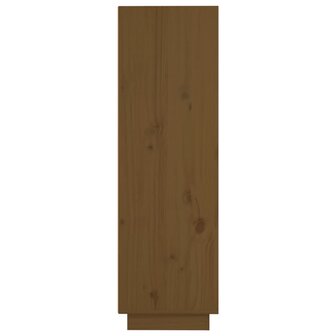 Hoge kast 37x34x110 cm massief grenenhout honingbruin 6