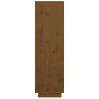 Hoge kast 38x35x117 cm massief grenenhout honingbruin 4