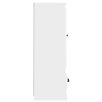 Hoge kast 36,35,5x103,5 cm bewerkt hout wit 6
