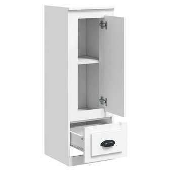 Hoge kast 36,35,5x103,5 cm bewerkt hout wit 7