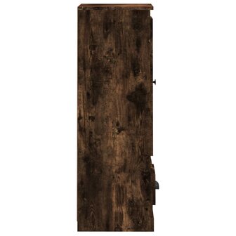 Hoge kast 36x35,5x103,5 cm bewerkt hout gerookt eikenkleurig 6