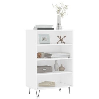 Hoge kast 57x35x90 cm bewerkt hout wit 3