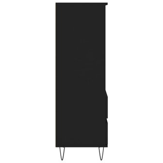 Hoge kast 40x36x110 cm bewerkt hout zwart 7