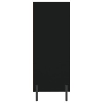 Schappenkast 69,5x32,5x90 cm bewerkt hout zwart 5